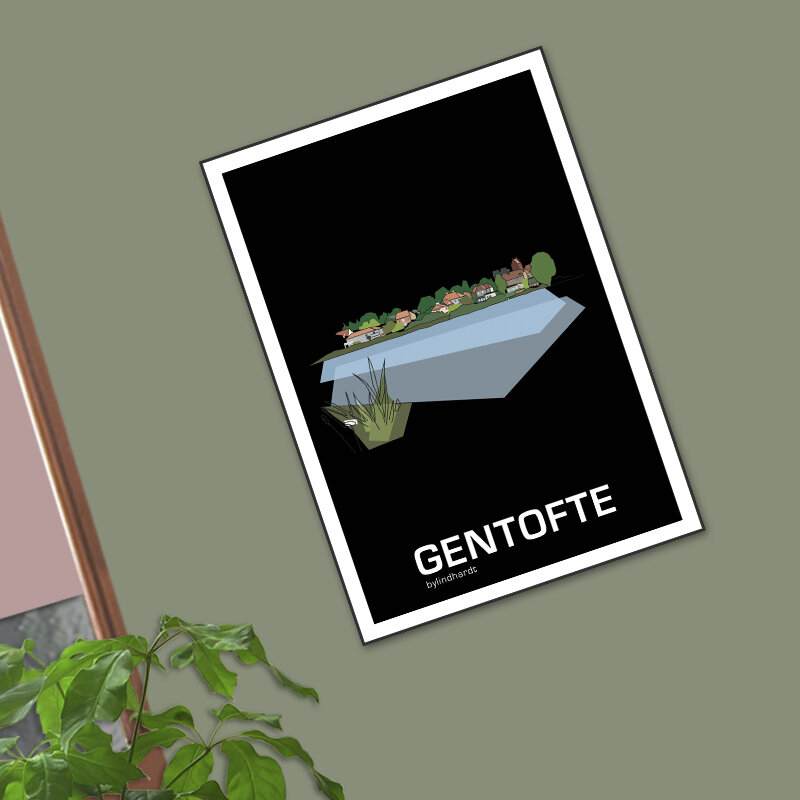 ♥ Gentofte plakat By Lindhardt