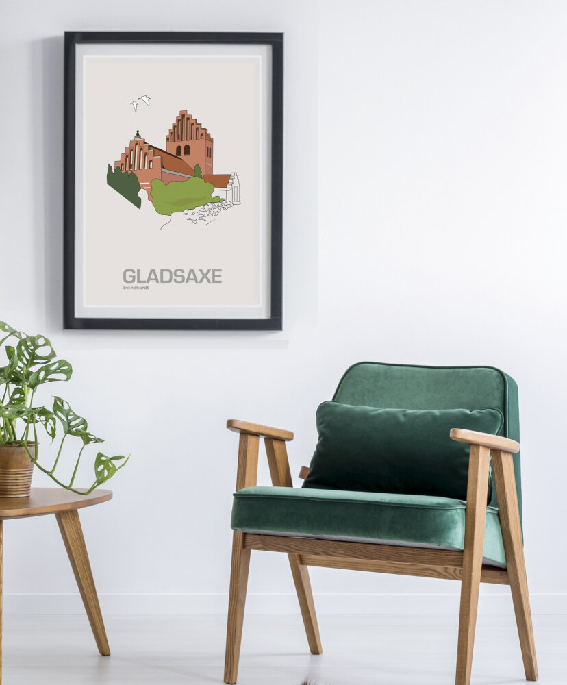 ♥ Gladsaxe plakat By Lindhardt