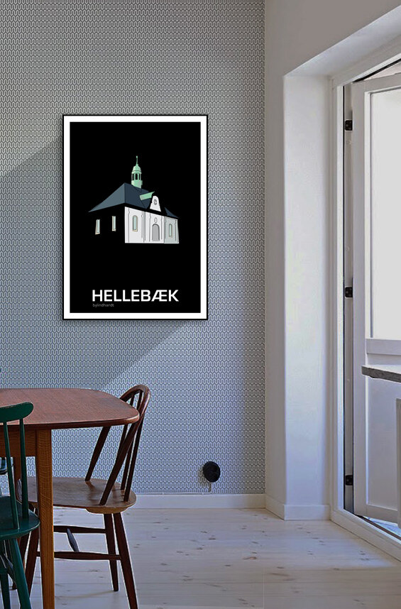 ♥ Hellebæk plakat By Lindhardt