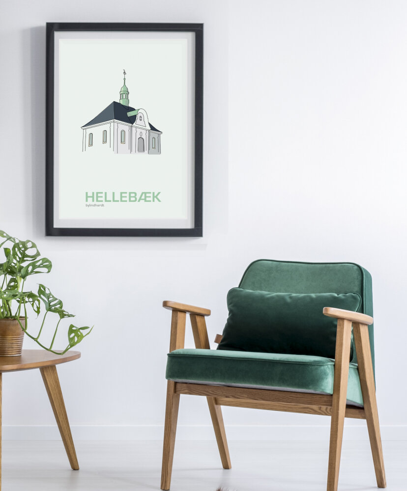 ♥ Hellebæk plakat By Lindhardt
