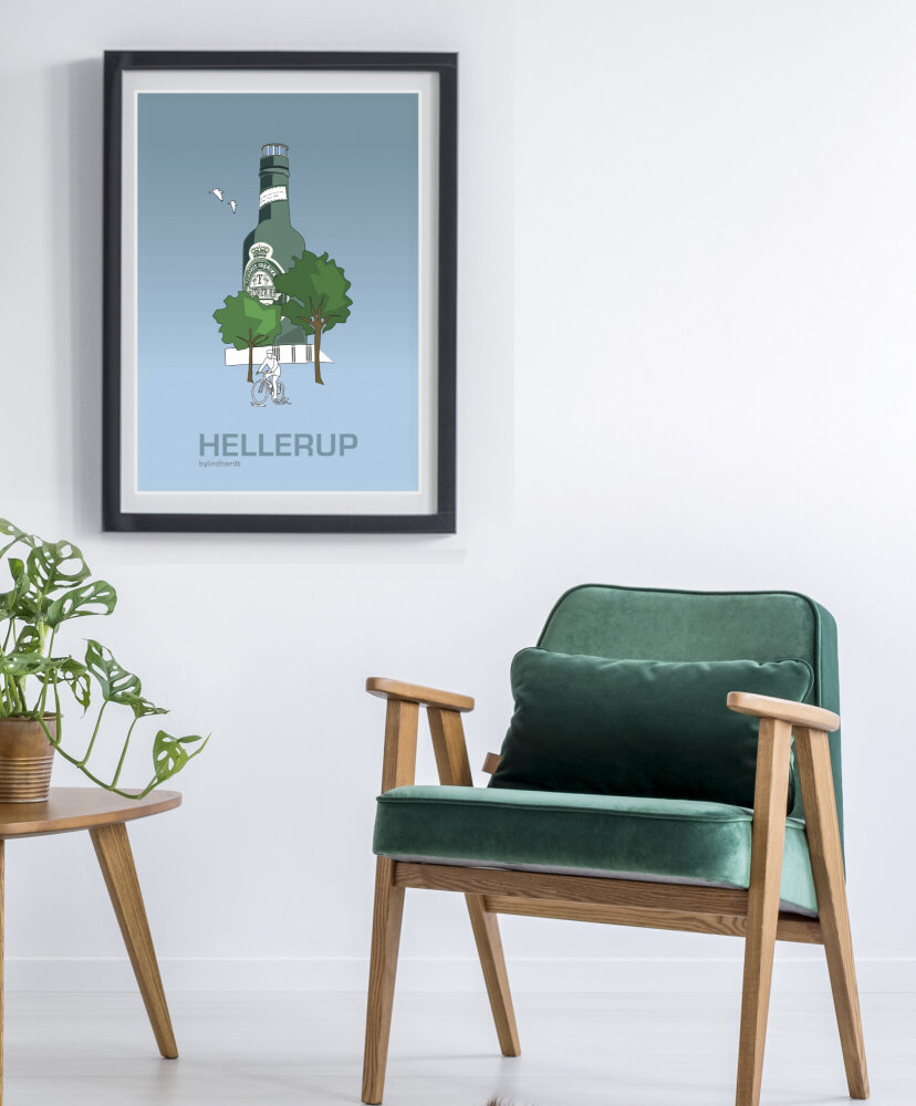 ♥  Hellerup plakat By Lindhardt