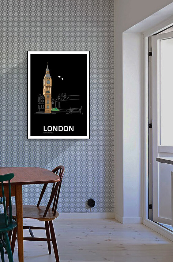 ♥ London plakat By Lindhardt