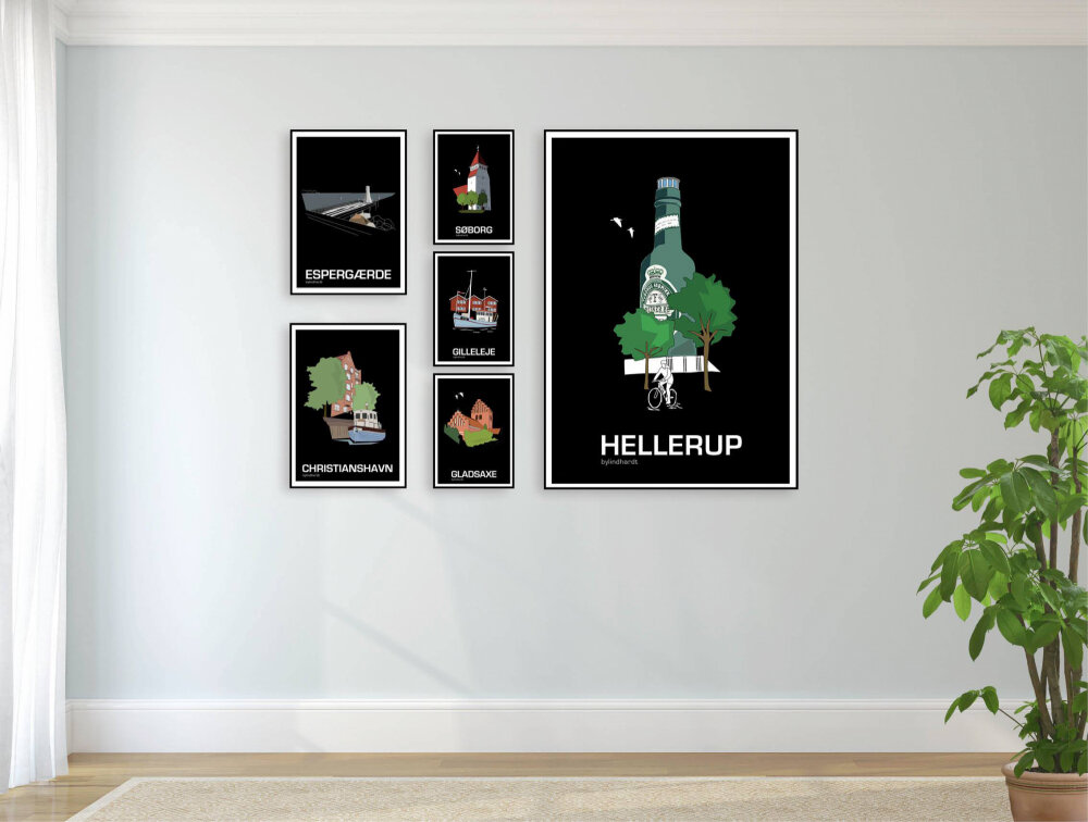 ♥  Hellerup plakat By Lindhardt